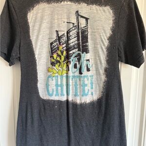 Graphic Tee with Oh Chute Design